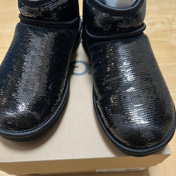 UGG® Women's Classic Ultra Mini Mirror Ball Cold Weather Boots - Picture 3 of 8